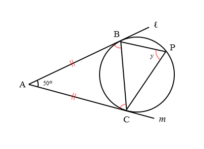 線や弦を扱った問題問2(2)の図